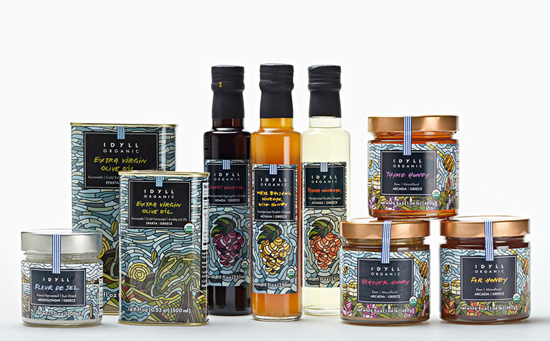 田園插畫風格的橄欖油包裝設計-畫一樣的產(chǎn)品包裝設計-好看的食用油包裝設計-專業(yè)的食用橄欖油包裝設計-杭州包裝設計公司