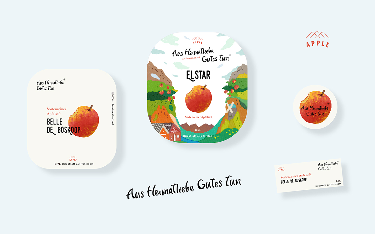 德國蘋果汁包裝設(shè)計