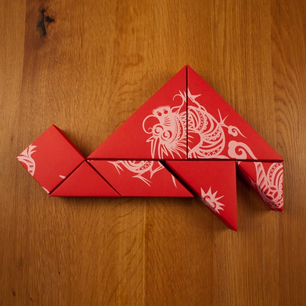 春節(jié)禮品盒包裝設(shè)計(jì)，新年七巧板的妙用