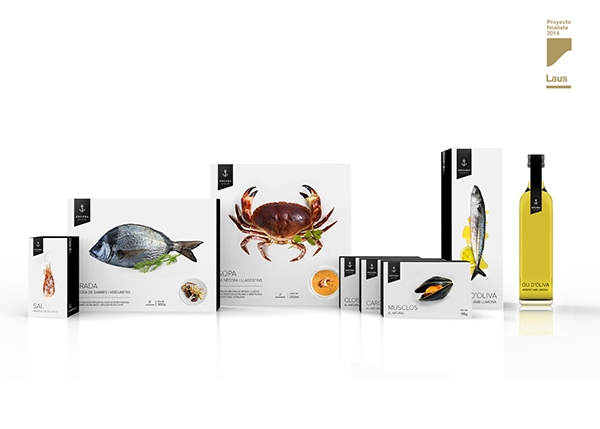 新鮮餐飲食材，冷凍海鮮食品包裝設計