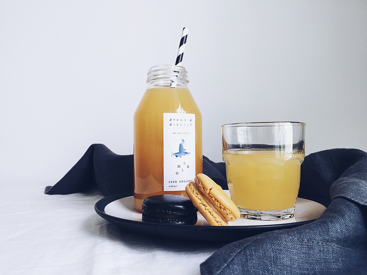 概念化早餐，面包與餅干食品飲料包裝設計