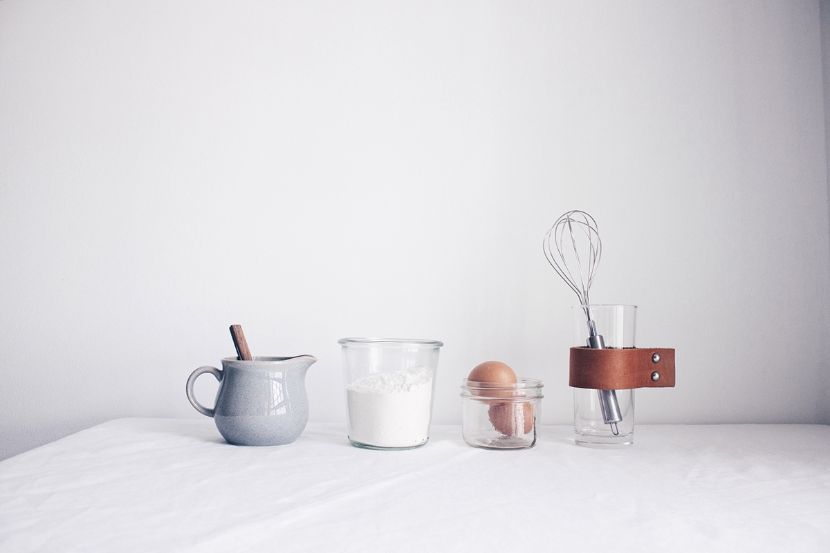 概念化早餐，面包與餅干食品飲料包裝設計