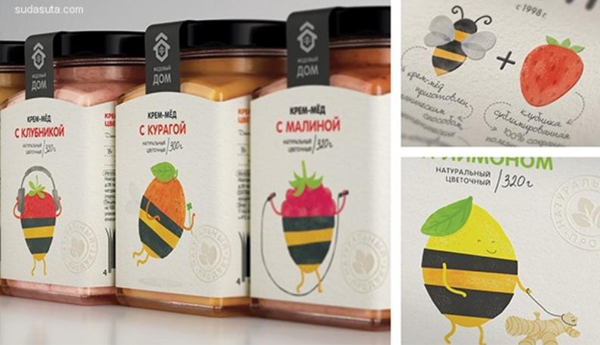 可愛到飛起的小水果？俏皮蜂蜜漿果包裝設計